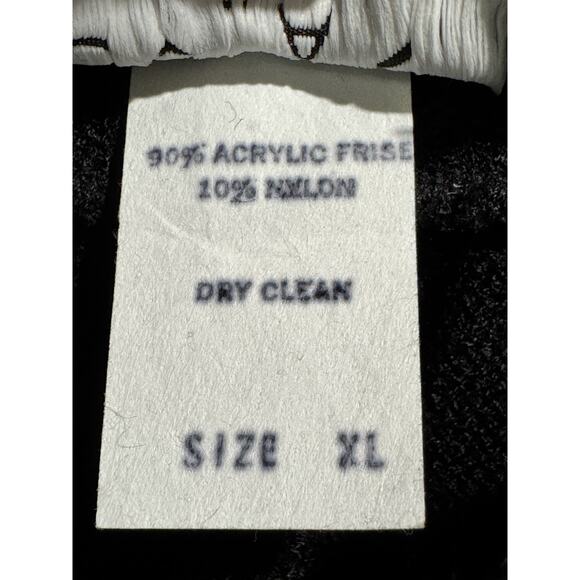 Dylani Knitwear Pants Size XL Black Pleated High Waist Wide Leg Pull On - Picture 5 of 5